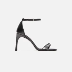 Skinny Strap Logo Sandals