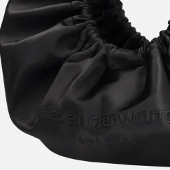 Small Crescent Top Handle Satin Bag