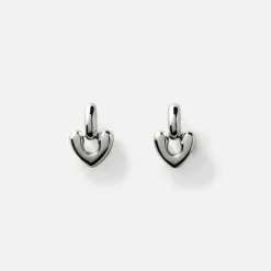 Small Heart Drop Earrings