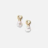 Stina Earrings With Detachable Pearl