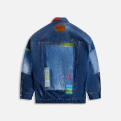 Stone Washed Jacket With Mohair