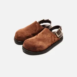 Strapped Mule Suede