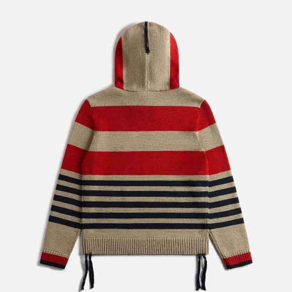 Stripe Hooded Jumper