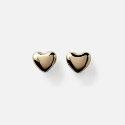 Voluptuous Heart Stud Earrings