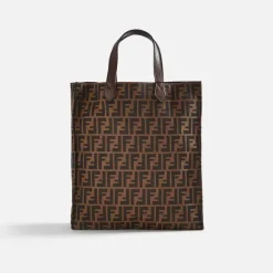 Wgaca Fendi Zucca Vertical Tote