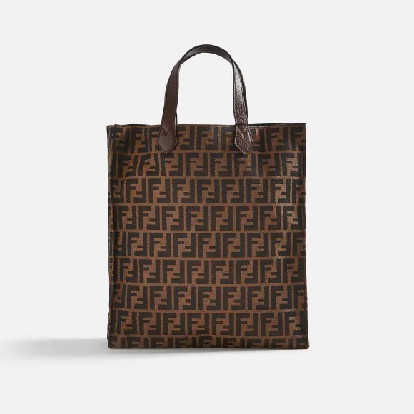 Wgaca Fendi Zucca Vertical Tote