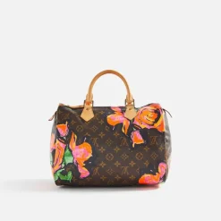 Wgaca Louis Vuitton Roses Speedy 30