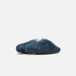 Wmns Fussbett Sabot Long Hair Calf Shade