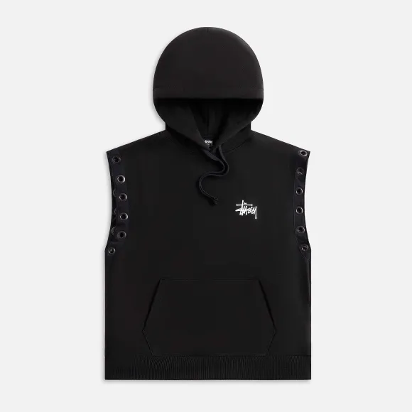 X Stussy Sweat Parka Hooded Vest