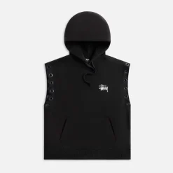 X Stussy Sweat Parka Hooded Vest