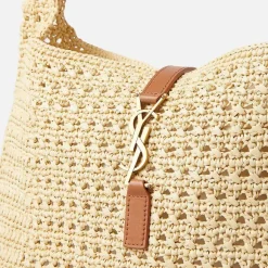 Ysl Fantaisie Raffia Crochet Hobo