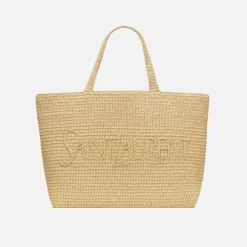 Ysl Shopping Raffia Tote