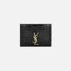 Ysl (172Y) Croc Print Card Holder